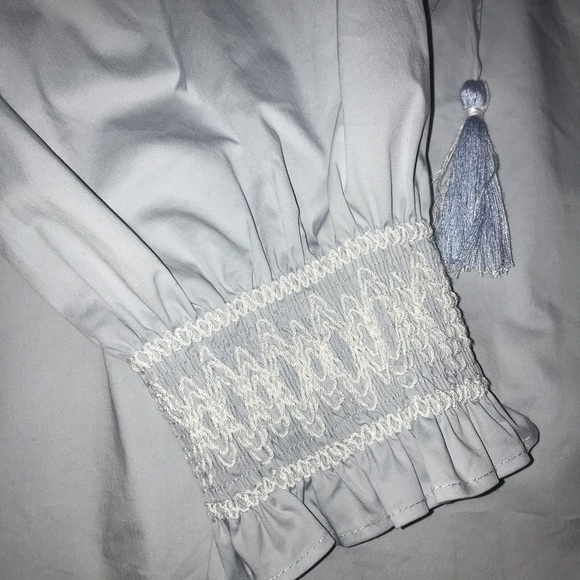 NWT Tasha Apparel Sugar Lips Peasant Boho Balloon Sleeve Lace Detail Top… - Picture 5 of 13